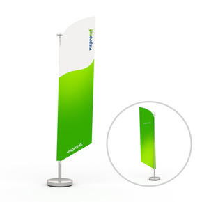 Table banner with angled edge