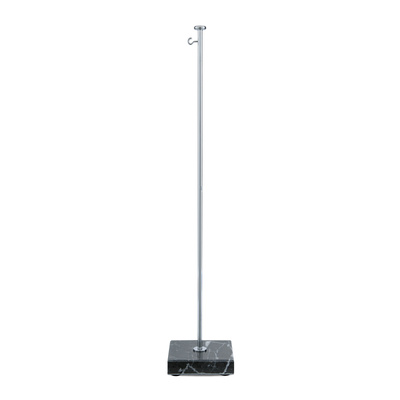 Table Banner Stand, chromed with marble base, height 45 cm