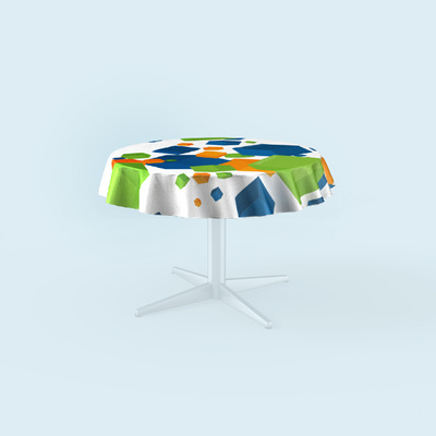 Tablecloths wipeable, round
