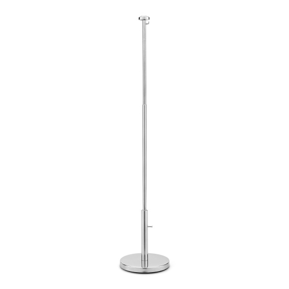 Telescopic table stand, chrome-plated, height 30–50 cm