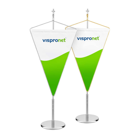 Table pennant with silver or gold cord