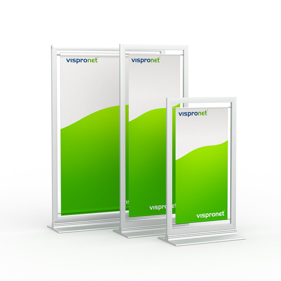 Table display, size overview