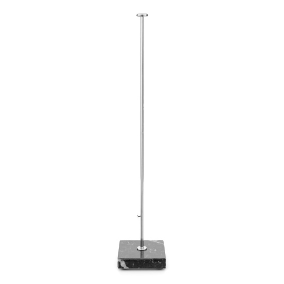 Table Flag Stand, Chrome-Plated, with Marble Base