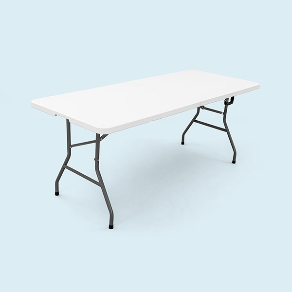 Practical folding tables, available as accessories in 3 sizes