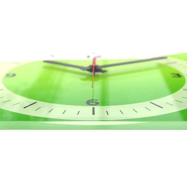 Clock made of acrylic glass: high-gloss finish, polished edges, exclusive depth effect