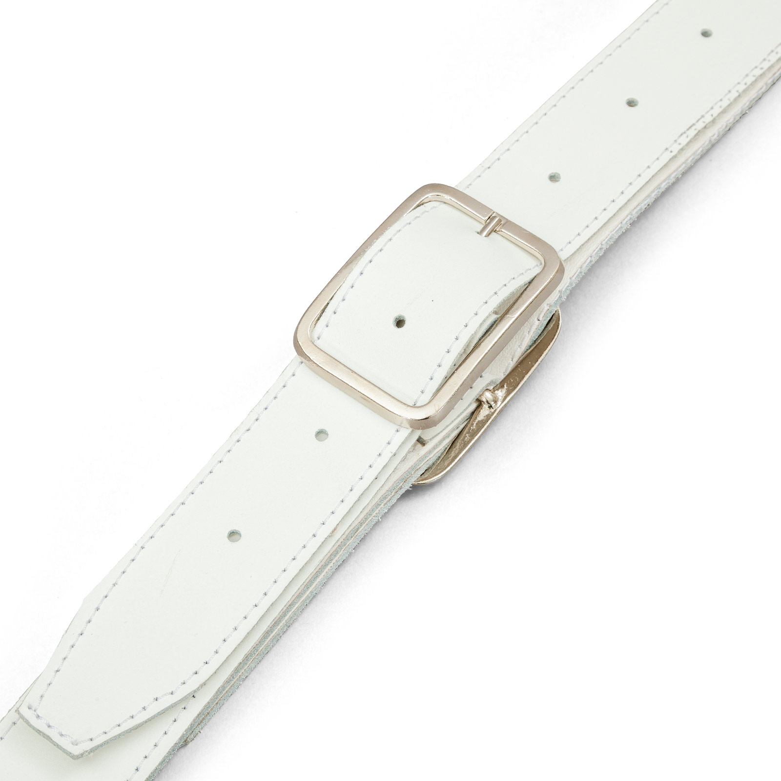 Double-layer carrying strap for club flags, upper material leather, adjustable strap length