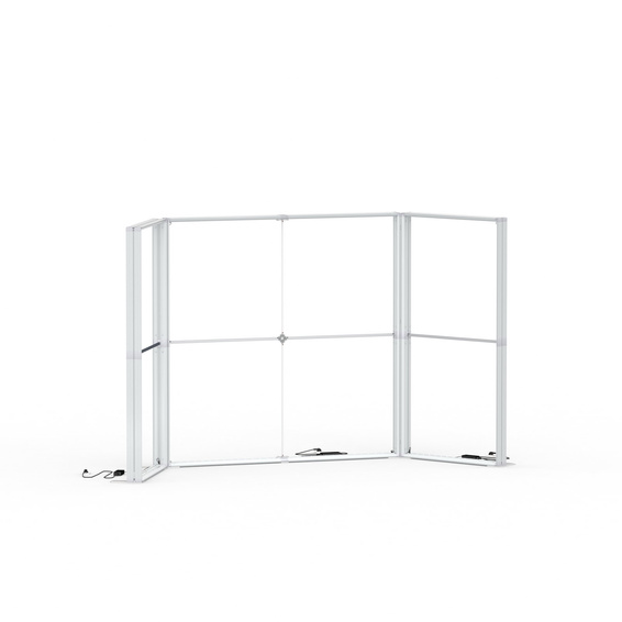 Trio module, system widths: 100 cm x 200 cm x 100 cm