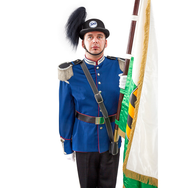 Carrying strap for club flags, black