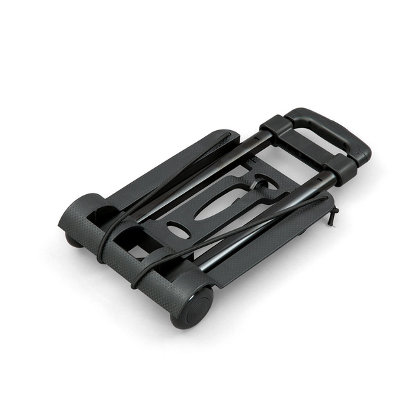 Trolley frame folded, dimensions (L x W x H): 45 x 25 x 8 cm