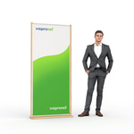 Wooden Banner Display - for Sustainable Presentations