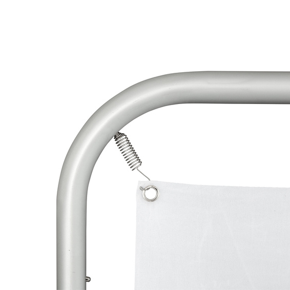 Tube display with banner, print attachment on top