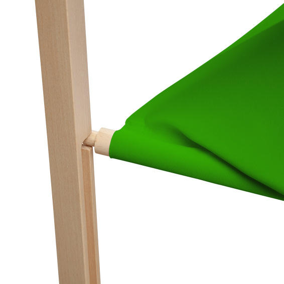 Printed parts with a hem, lower wooden rod for easy insertion