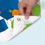 Advertising banner, PVC banner Basic with metal eyelet ø 10 mm, reverse side
