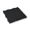Floor panels with hook-tab system, underside