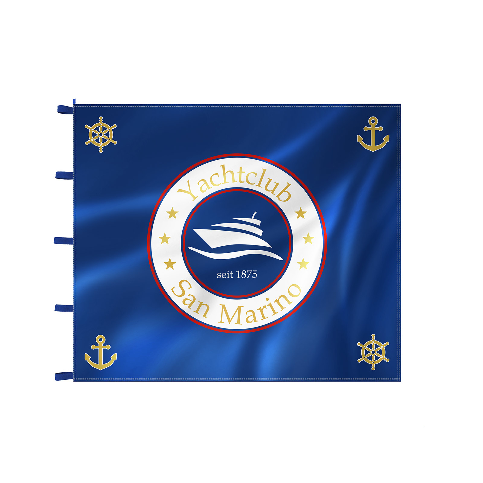 Club flag, single-layer, without fringes