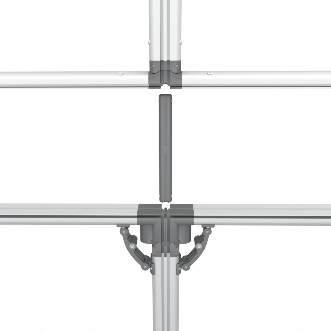 Connection between four frames