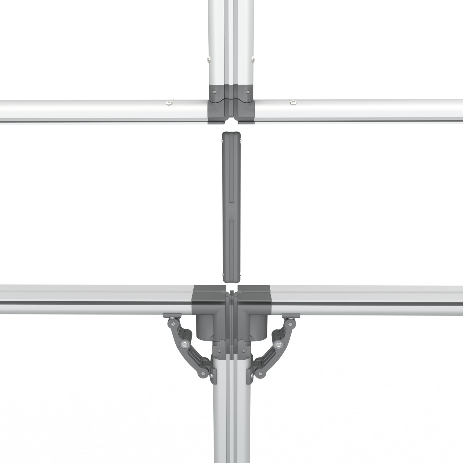 Connection between four frames
