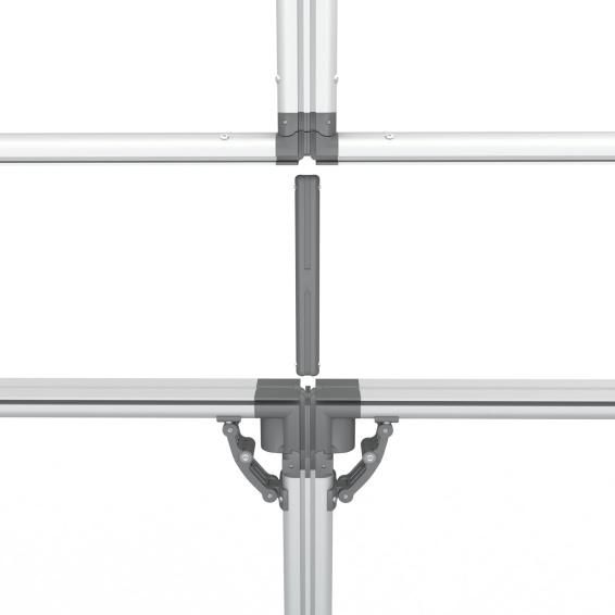 Connection between four frames