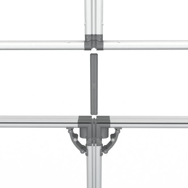 Connection between four frames