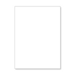Solid-wall hexagon, white, unprinted, size 150 x 200 cm