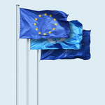 Order custom flags in landscape format with cord online
