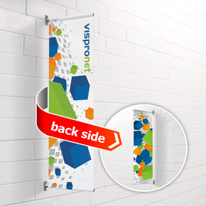 Street Banner Basic wall mounted, double-sided print