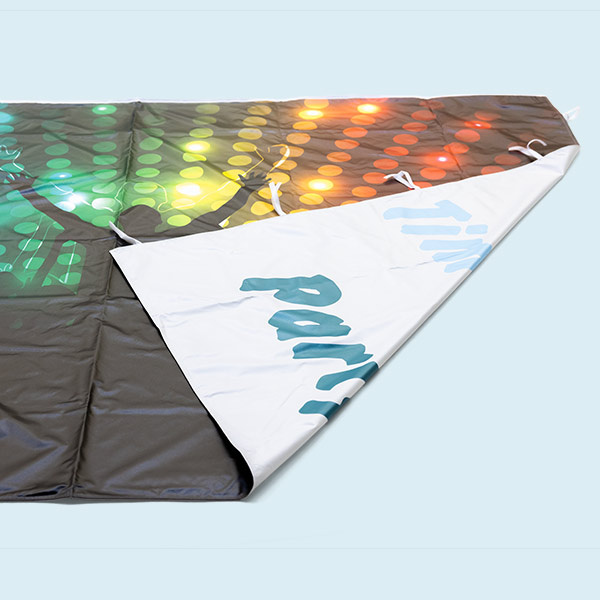 Printable full-surface on both sides with different designs