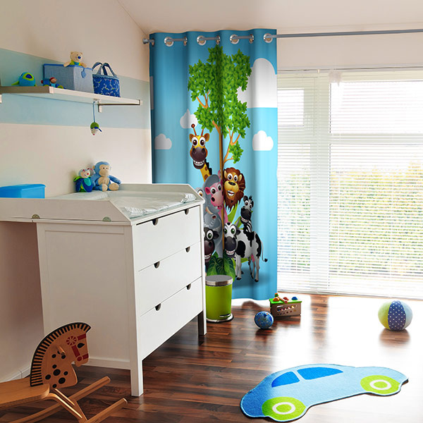 Decorative Idea for the Children's Room - a Custom-Designed Curtain