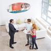 Company advertising - printed on textile adhesive film, mounted directly on the wall