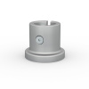 Wall mounting for aluminum keder profile ø 30 mm (flange)