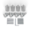 Wall Mount Stainless Steel ø 18 mm/25 mm - Set, for Panel Drilling ø 13 mm