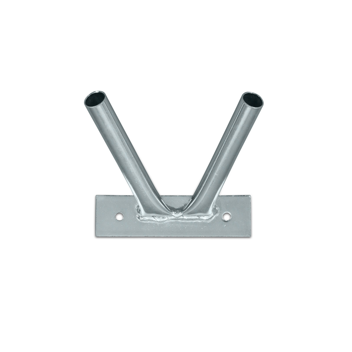Wall mount bracket double, galvanized, ø 20 mm