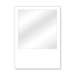 Wall Hexagon with panorama window, white without print, width: 150 x 200 cm