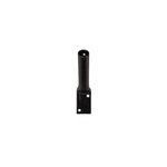 Wall mount single, black, ø 20 mm