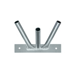 Wall mount triple, galvanized, ø 20 mm