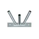 optionales Zubehör: Wandhalter 3-fach, ø 15 mm, für 3 Holzstäbe
