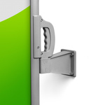 Wall bracket for side awning, silver gray