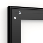 Wall frame Q-Frame®, 25 mm profile, corner detail