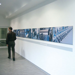 Q-Frame® portable frame with corporate advertising