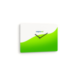 Wall clocks, rectangular, size 37 x 25 cm, dial centered, landscape format