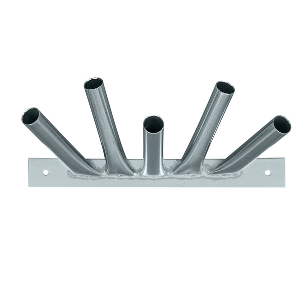 Wall mount bracket 5-fold, galvanized, ø 20 mm
