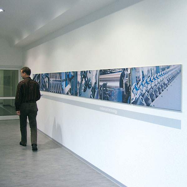 Q-Frame® portable frame with corporate advertising