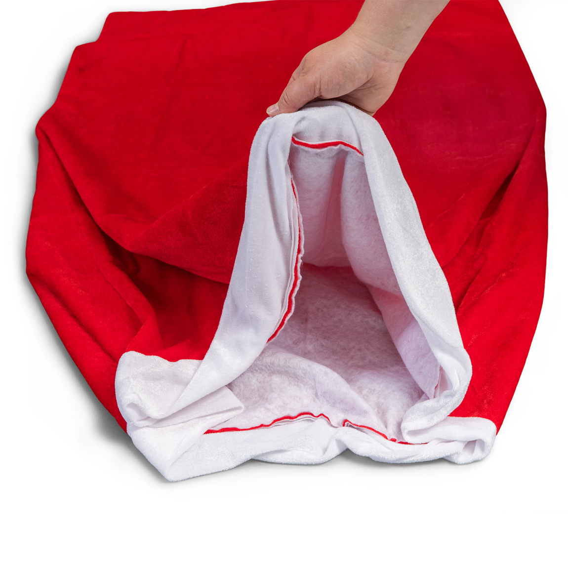 Christmas sack - inside lined with fleece