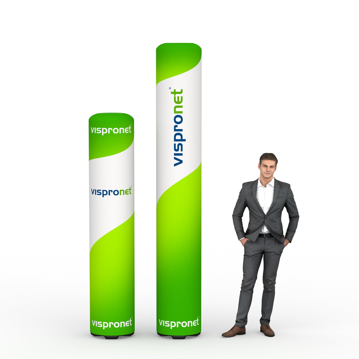 Advertising Column Air - perfect advertising medium for trade fairs, promotions, or at the point of sale