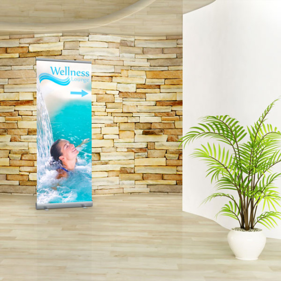 Roll Up Basic Width 80 cm, as a guide in baths & thermal spas