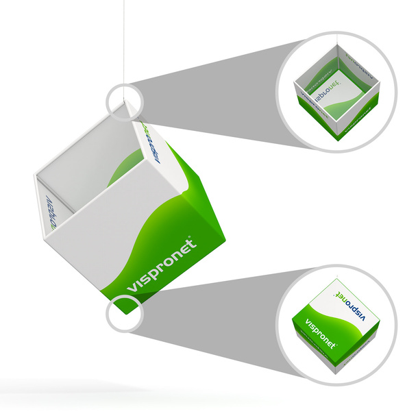 Ceiling Hanger Rectangle - 5 Side Panels (Top Open, Bottom Closed)
