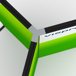 Flexible keder frame, detail: frame connection
