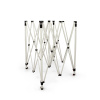 Stable, foldable scissor gate system made of steel: setup in seconds