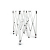 Stable, foldable scissor gate system made of aluminum: setup in seconds