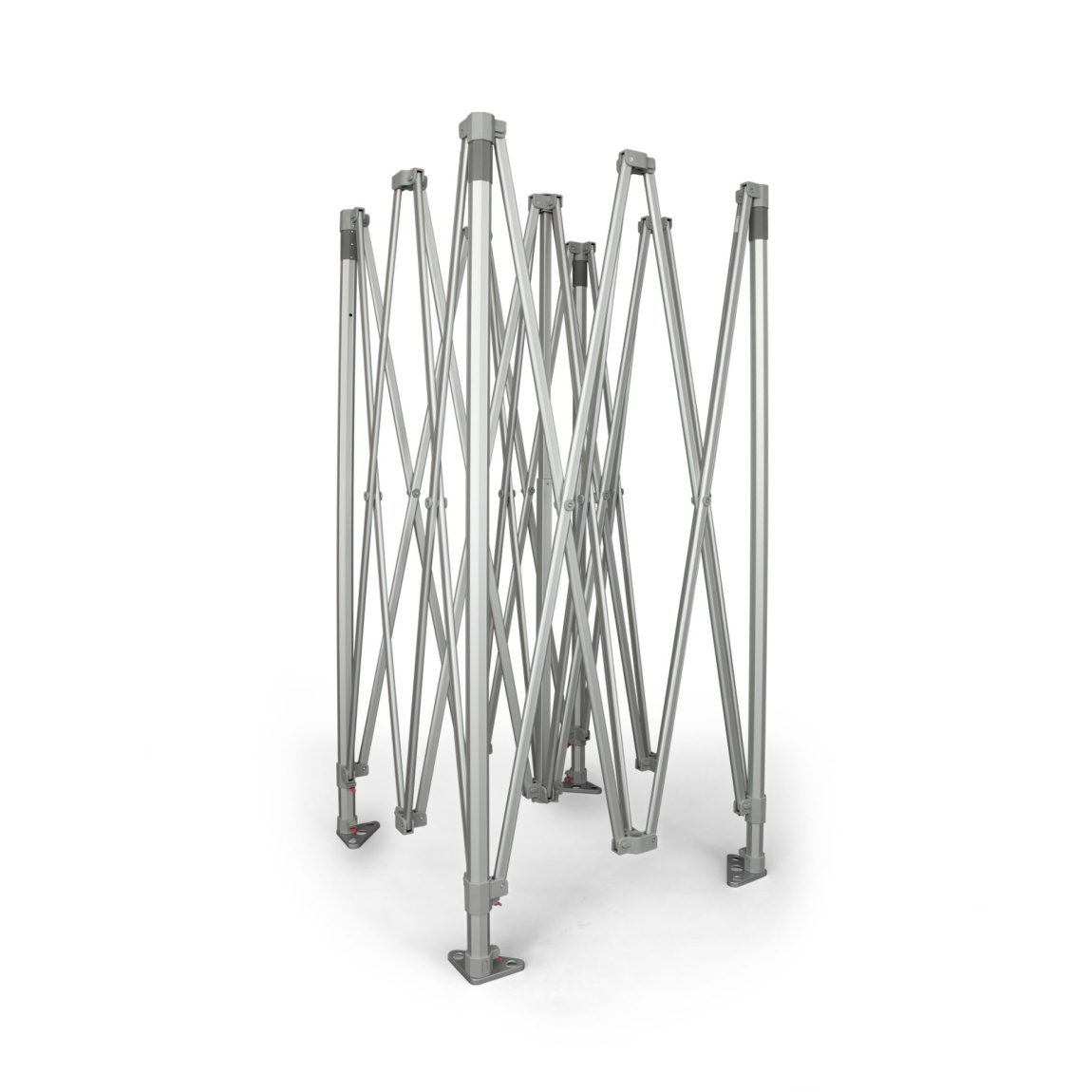 Extra durable, foldable scissor gate system made of aluminum: setup in seconds